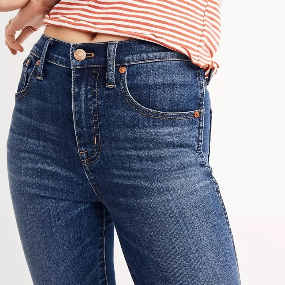 MADEWELL 10” High-Rise Skinny Jeans in Danny Wash: Tencel‎ Denim Edition size 25 - Picture 3 of 10